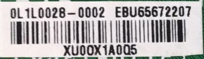 KIT DE TARJETAS PARA TV LG / NUMERO DE PARTE MAIN EBU65672207 / EAX68209006 / NUMERO DE PARTE FUENTE EAY64548902 / EAX69091401 / LGP32D-17F1 / 64548902 / PANEL HC320DXN-ABSL3 / MODELO 32LM570BPUA - Imagen 2